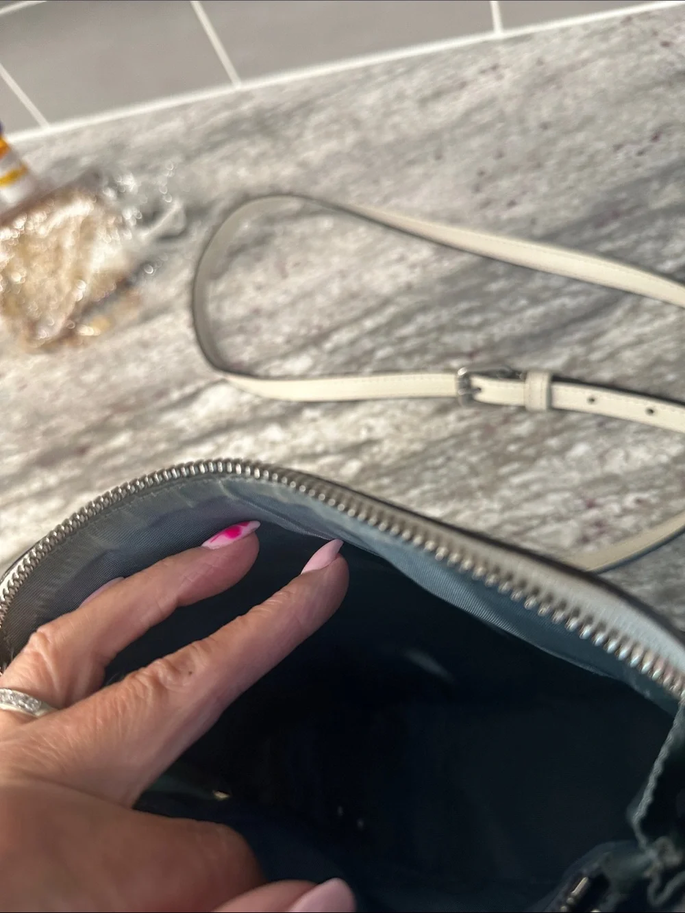 Gucci   X Sega Limited Edition  Cream and Gold Logo Crossbody Bag